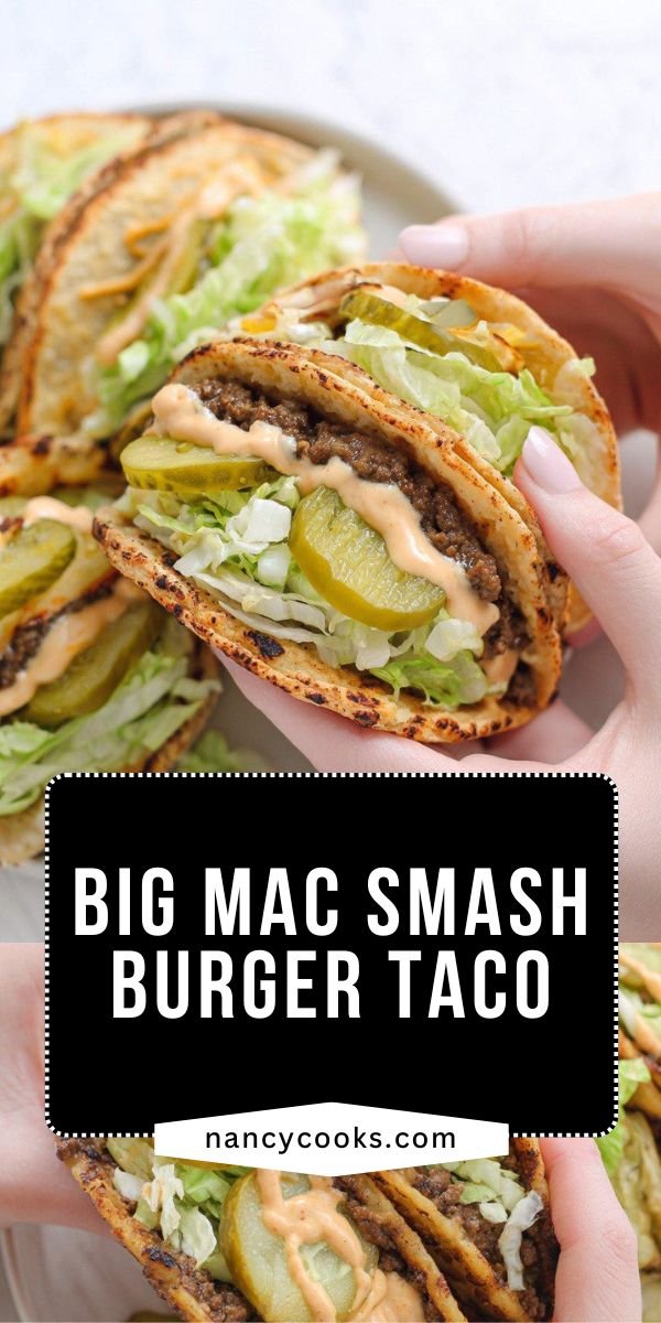 Big Mac Tacos | Crispy Smash Burger–Style Tacos with Special Sauce save this recipe