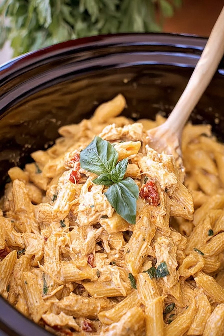 Crockpot Marry Me Chicken Pasta Recipe final result
