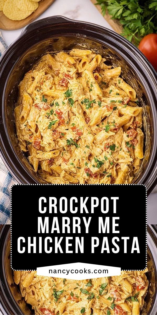 Crockpot Marry Me Chicken Pasta Recipe save this recipe
