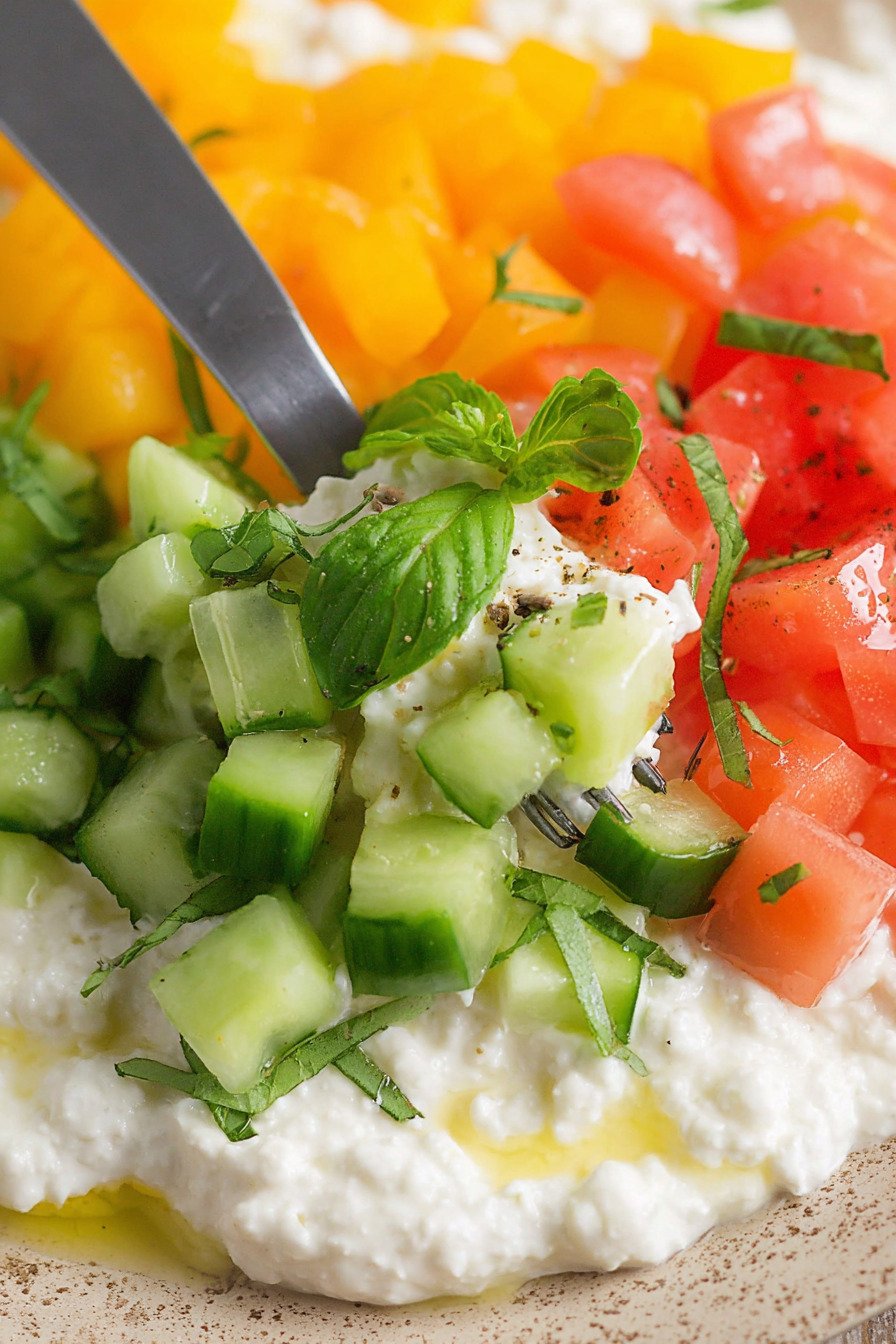 Savory Cottage Cheese Bowl final result