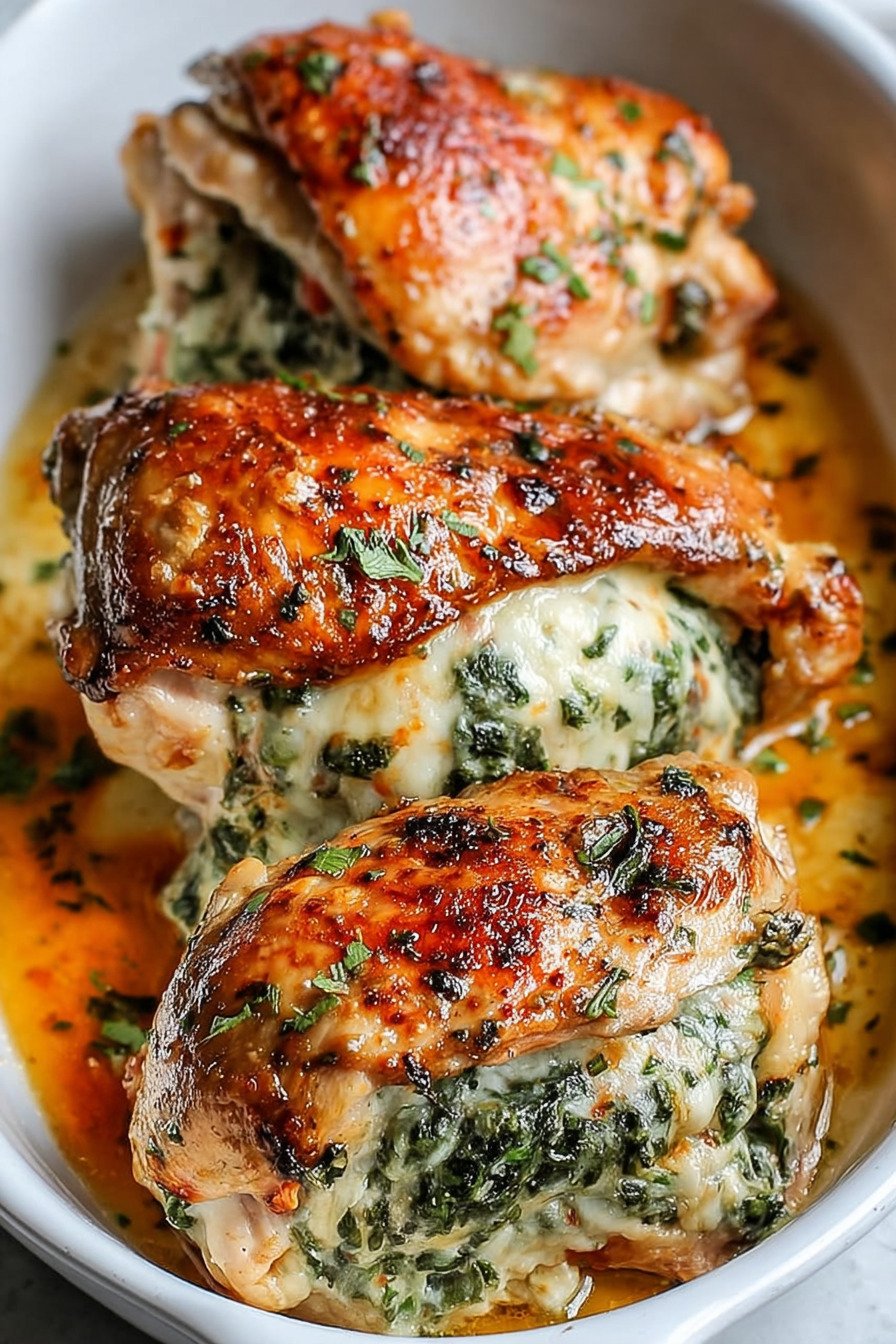 Stuffed Chicken Thighs – Juicy Dish final result