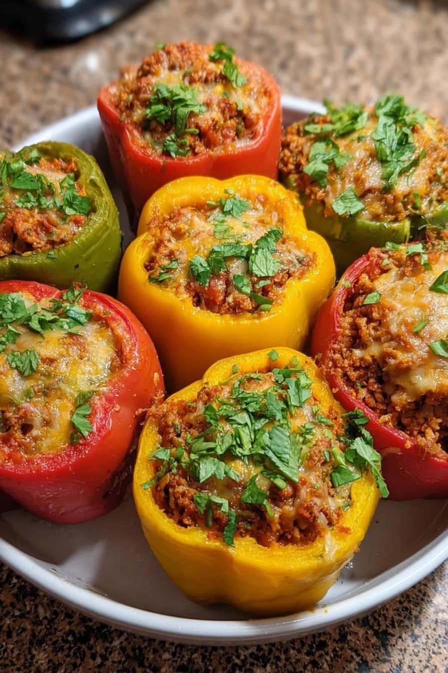 High-Protein Easy Stuffed Bell Peppers for a Hearty Healthy Dinner final result