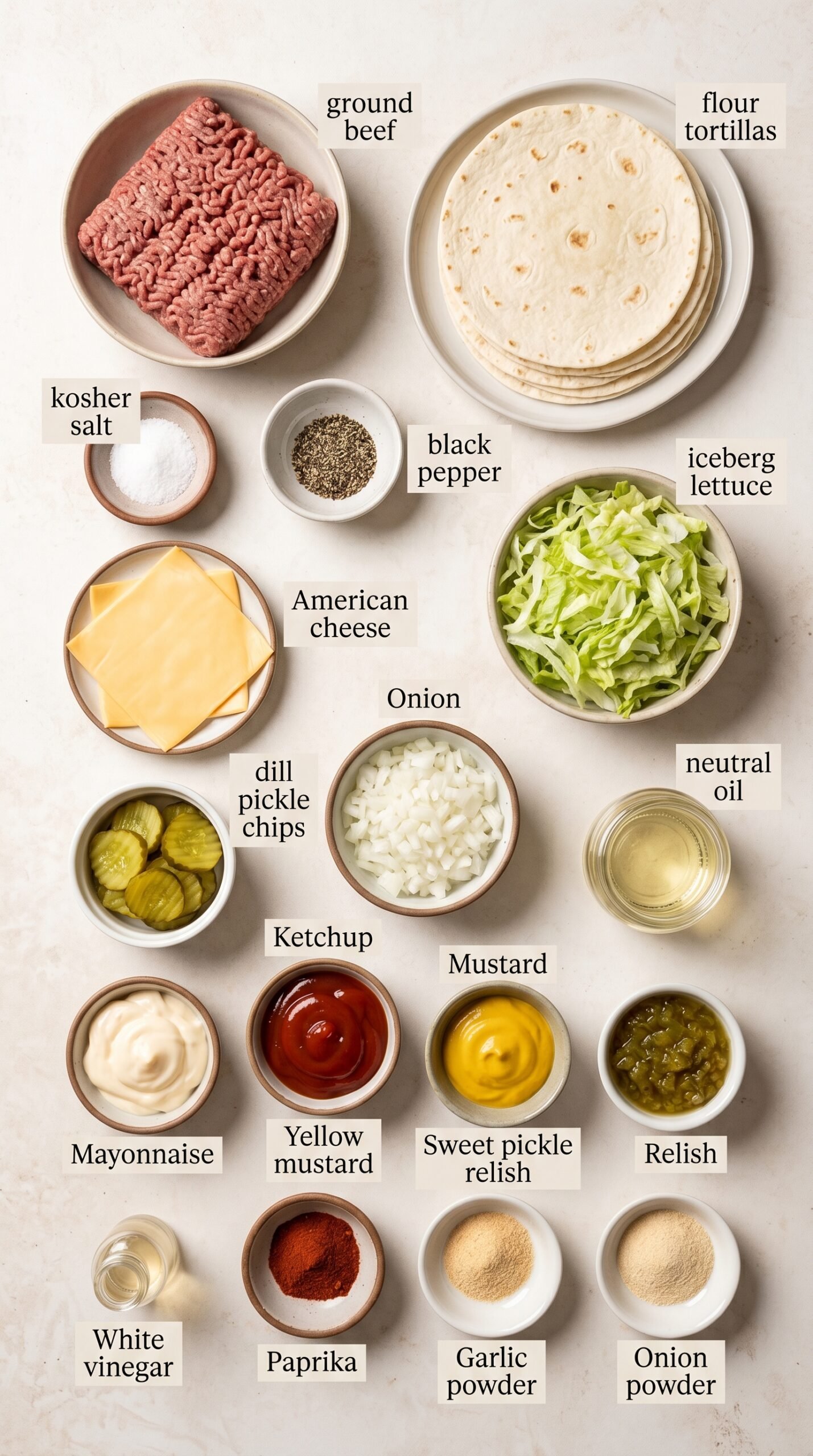Big Mac Tacos | Crispy Smash Burger–Style Tacos with Special Sauce recipe ingredients