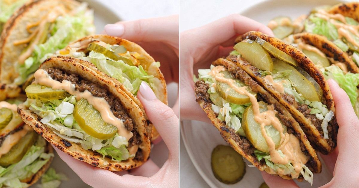 Big Mac Tacos | Crispy Smash Burger–Style Tacos with Special Sauce recipe photo