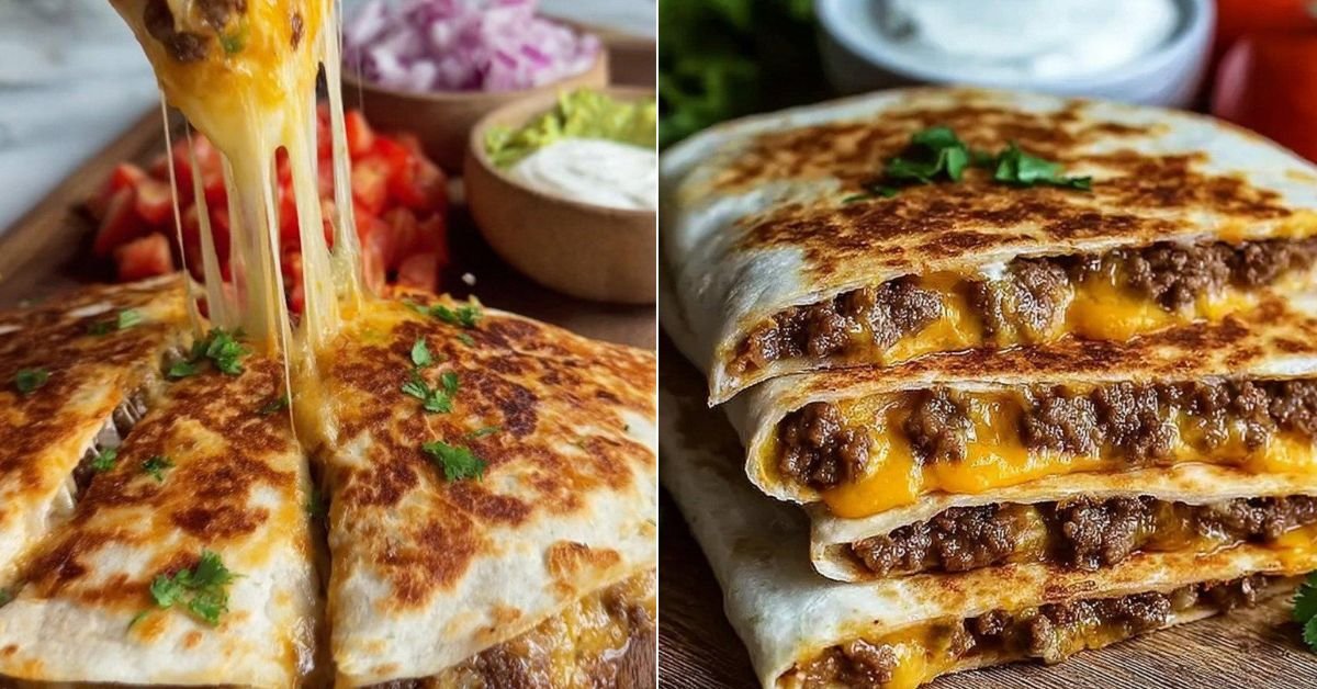 Crispy Smashburger Quesadillas Recipe recipe photo