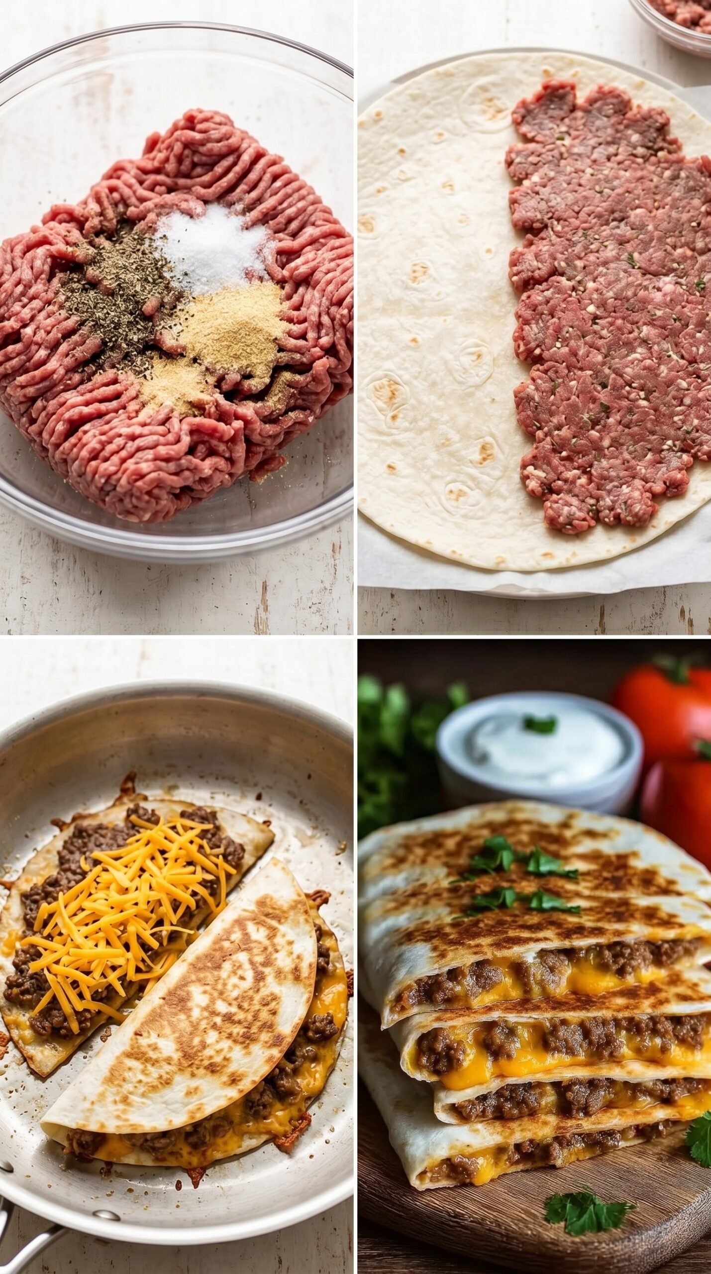 Crispy Smashburger Quesadillas Recipe recipe instructions