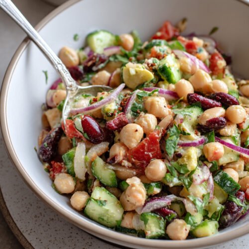 Mediterranean Three Bean Salad (High Protein, High Fiber) extra recipe photo