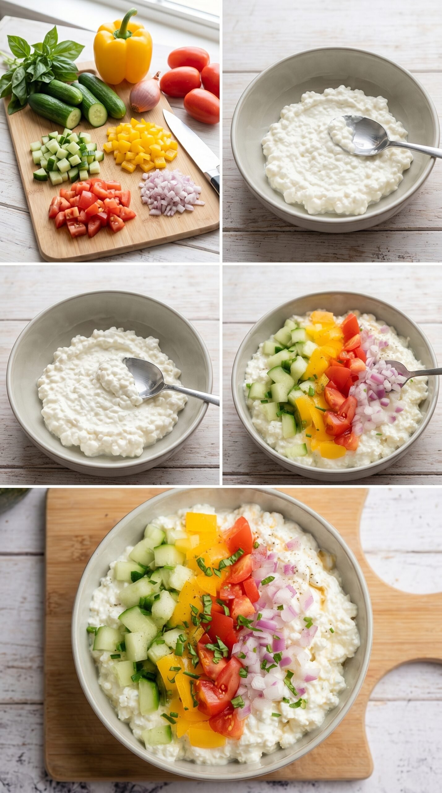 Savory Cottage Cheese Bowl recipe instructions