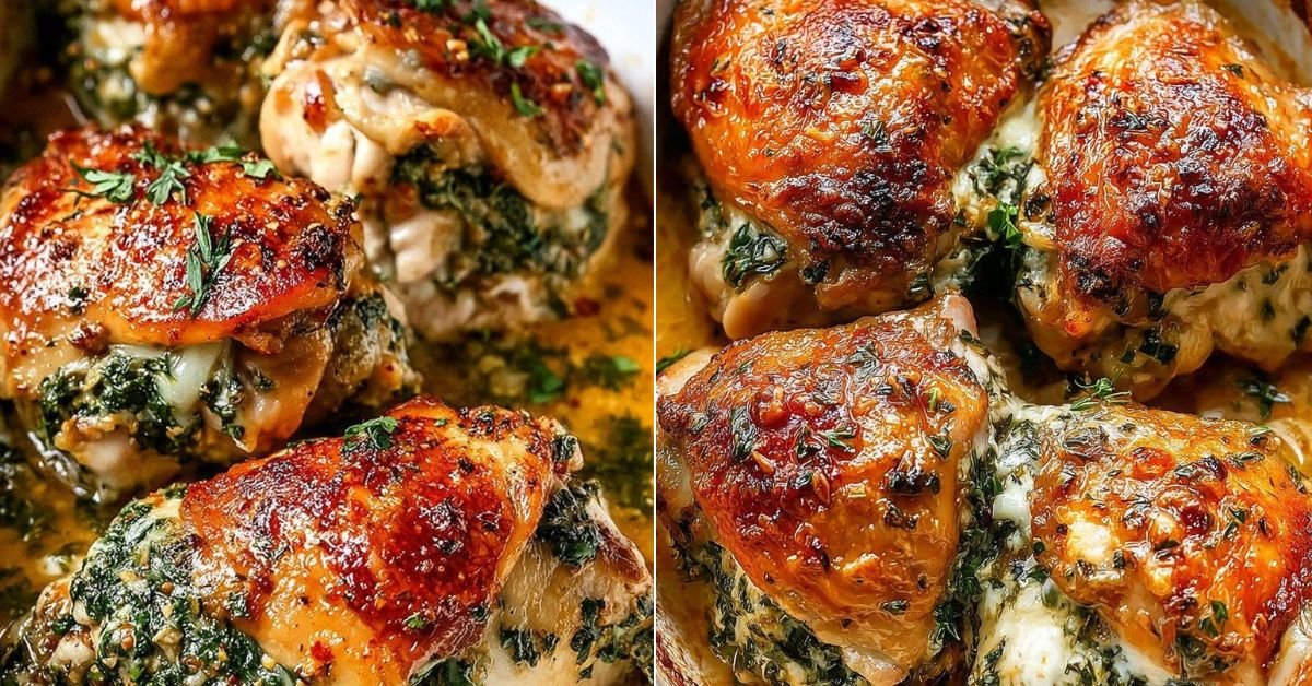 Stuffed Chicken Thighs – Juicy Dish recipe photo