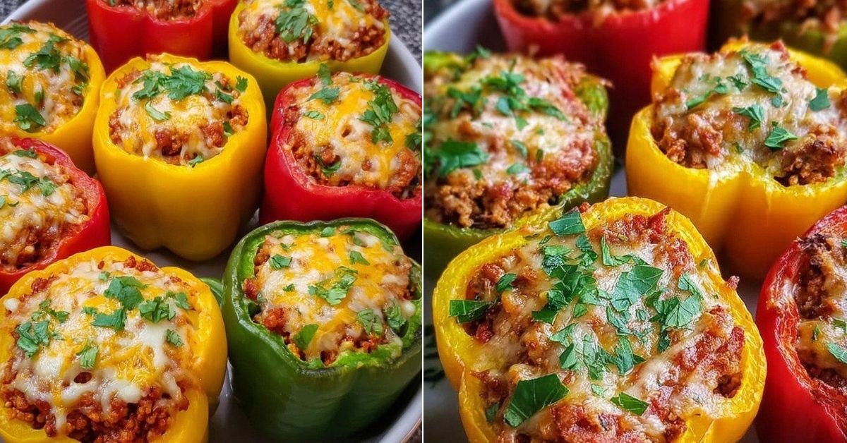 High-Protein Easy Stuffed Bell Peppers for a Hearty Healthy Dinner recipe photo
