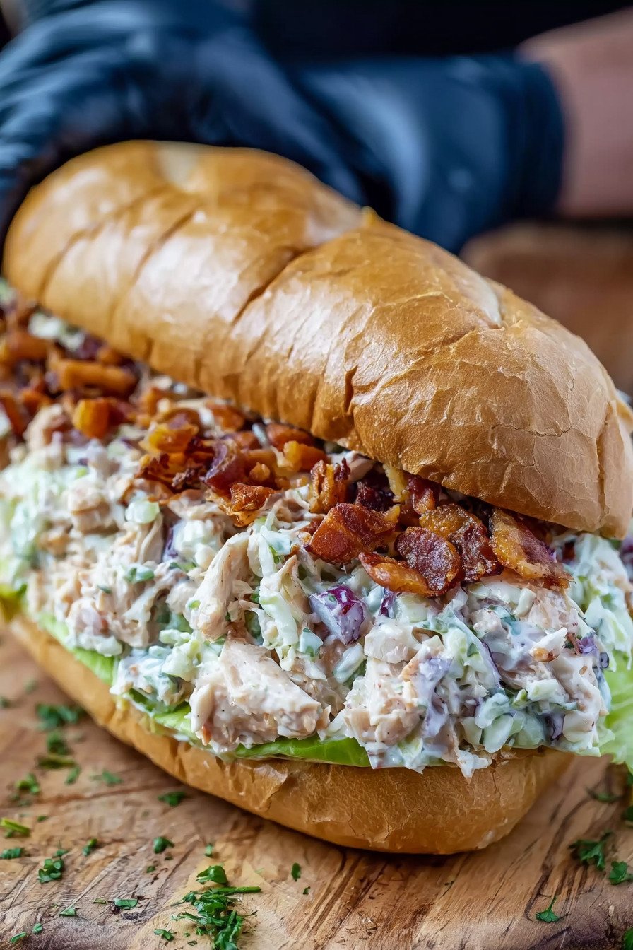 Chopped Chicken Bacon Ranch Sandwich final result