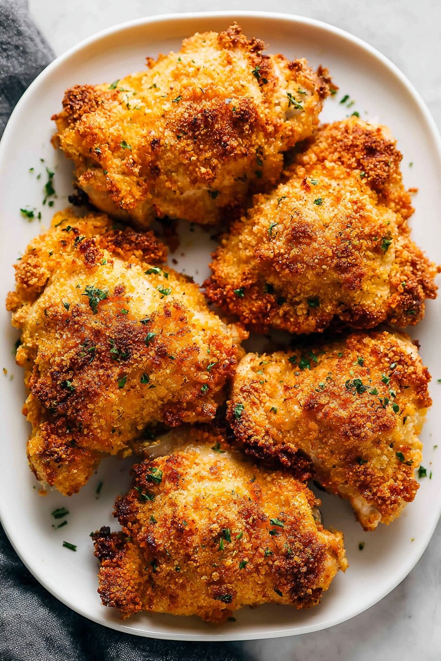 Crispy Baked Chicken Thighs Recipe extra recipe photo