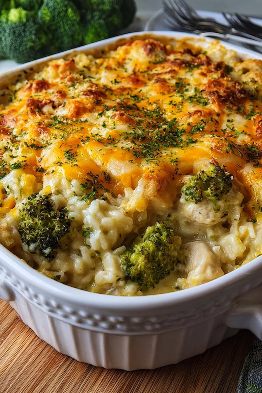 Cheesy Chicken Broccoli Rice Casserole extra recipe photo