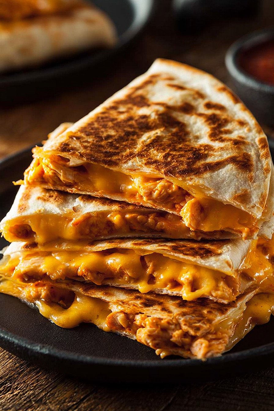 Chicken and Cheese Quesadilla That Never Stays on the Plate final result