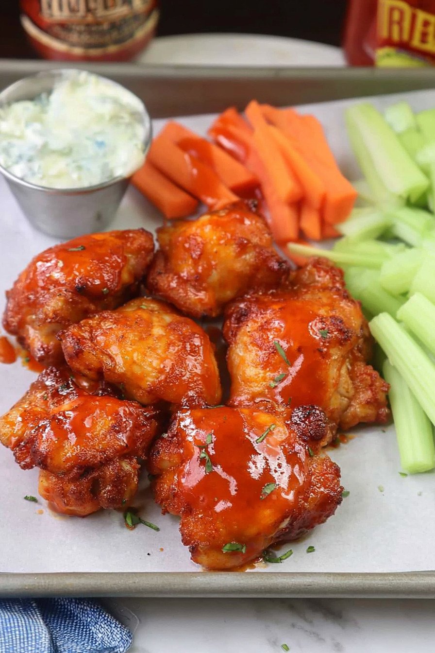 Buffalo Chicken Thighs for Oven or Air Fryer final result