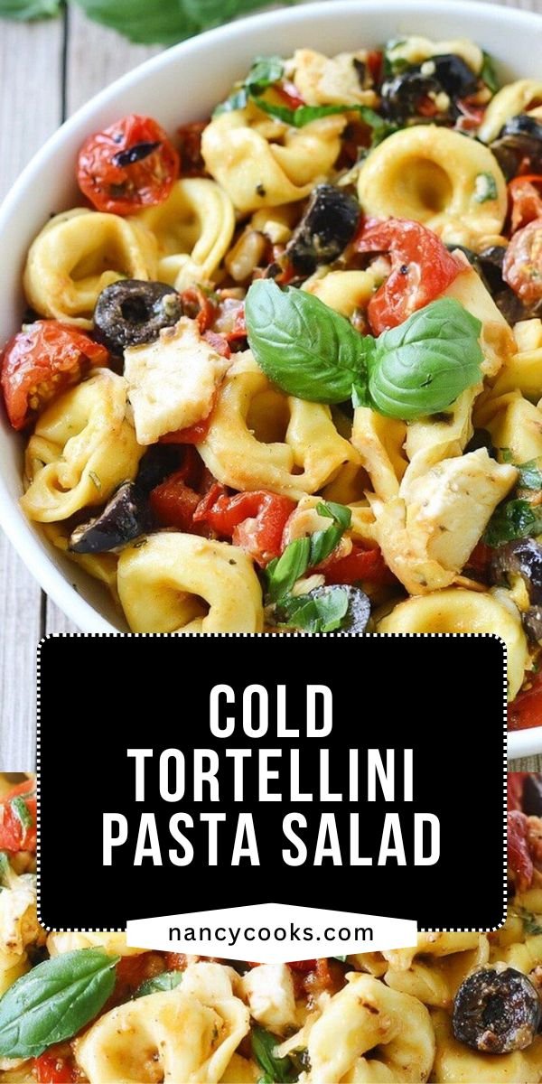 Yummy Roasted Red Pepper and Parmesan Tortellini Salad save this recipe