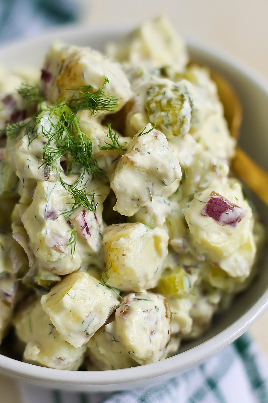 Dill Pickle Potato Salad final result