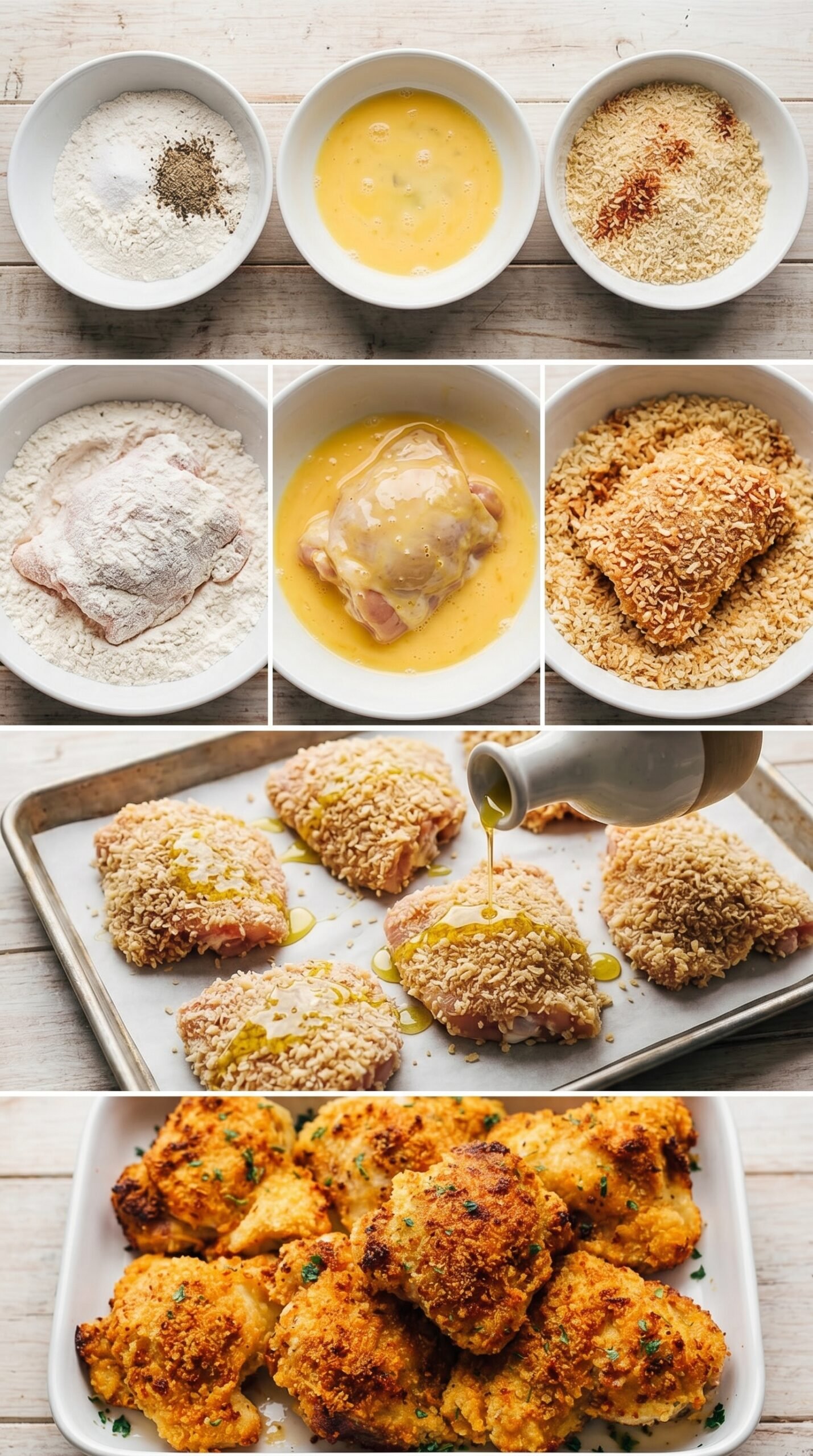 Crispy Baked Chicken Thighs Recipe recipe instructions