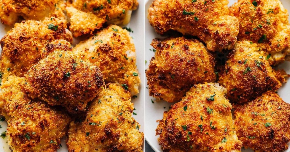 Crispy Baked Chicken Thighs Recipe recipe photo