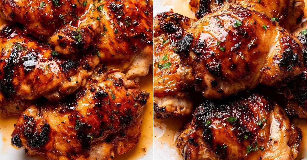 Blackstone Chicken Thighs With Garlic Butter Soy Glaze recipe photo
