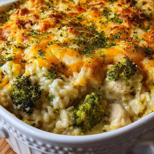 Cheesy Chicken Broccoli Rice Casserole extra recipe photo