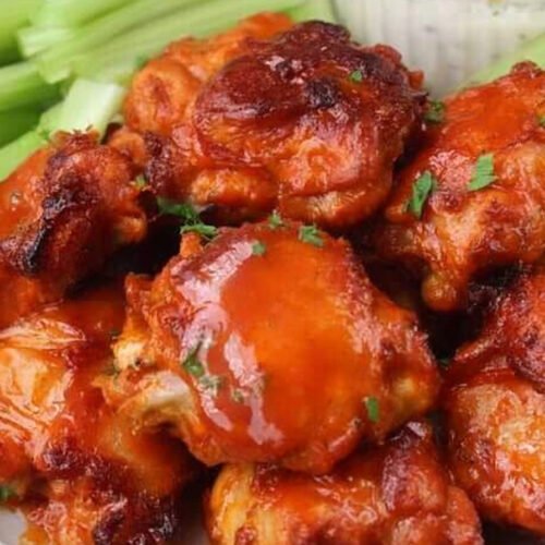 Buffalo Chicken Thighs for Oven or Air Fryer extra recipe photo