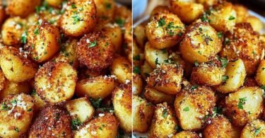 Viral Crispy Garlic Parmesan Crusted Potatoes Recipe recipe photo
