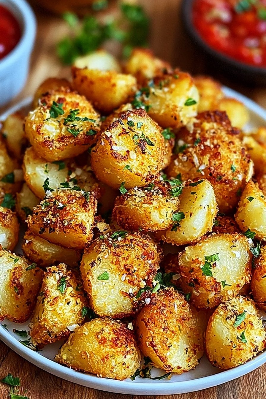 Viral Crispy Garlic Parmesan Crusted Potatoes Recipe recipe tips