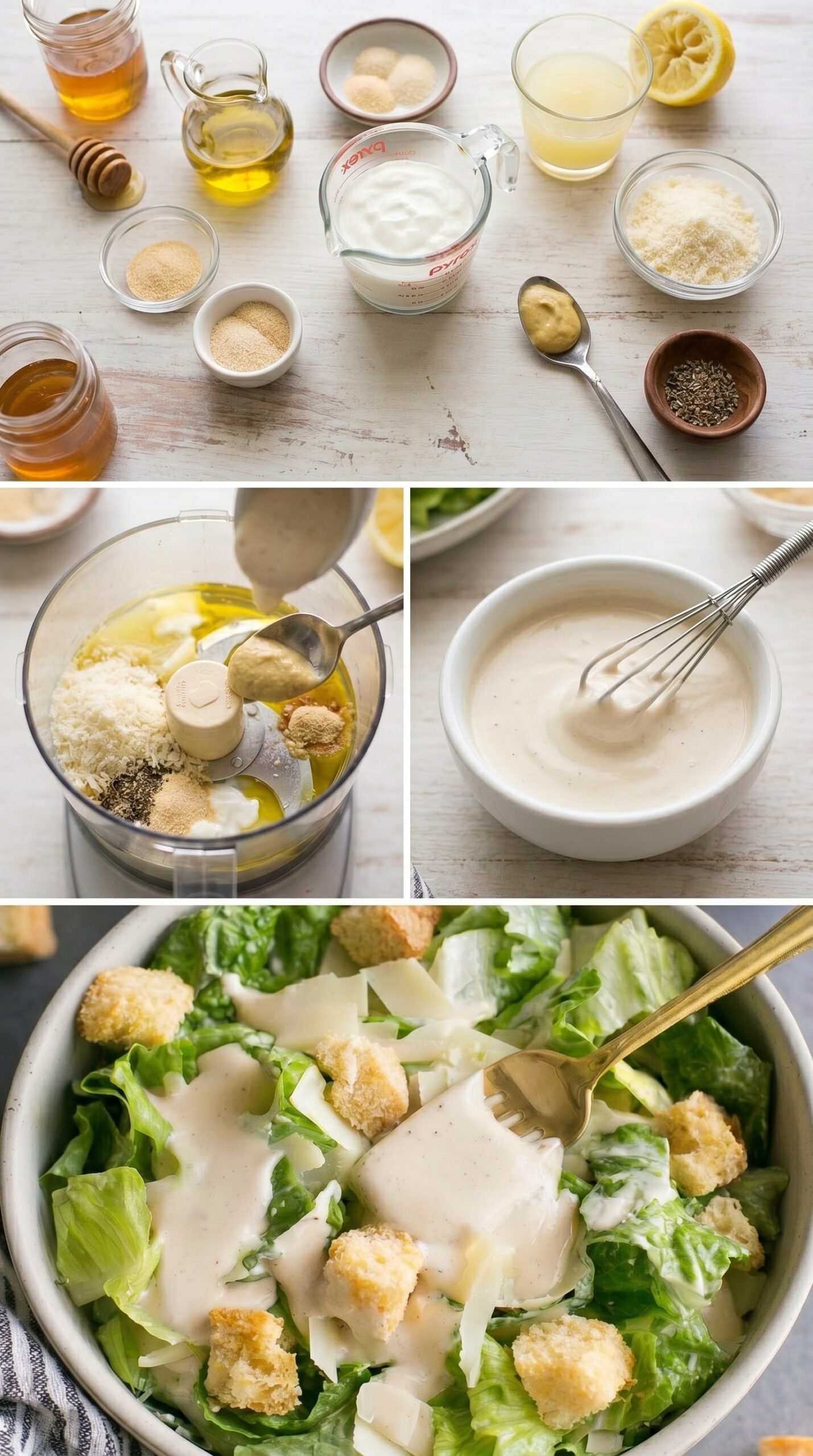 The Best Healthy Caesar Dressing for a Healthy Caesar Salad recipe instructions