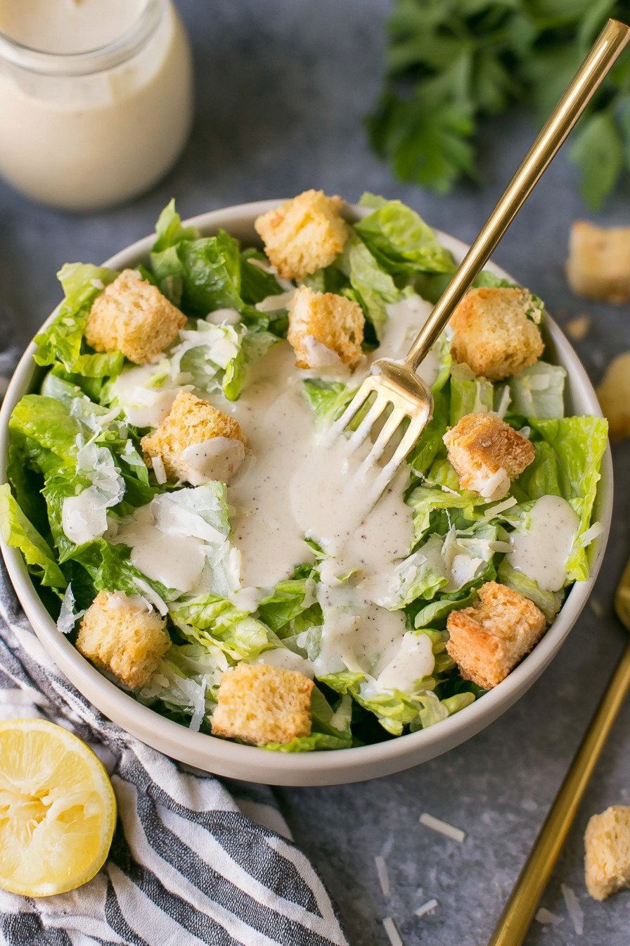 The Best Healthy Caesar Dressing for a Healthy Caesar Salad final result