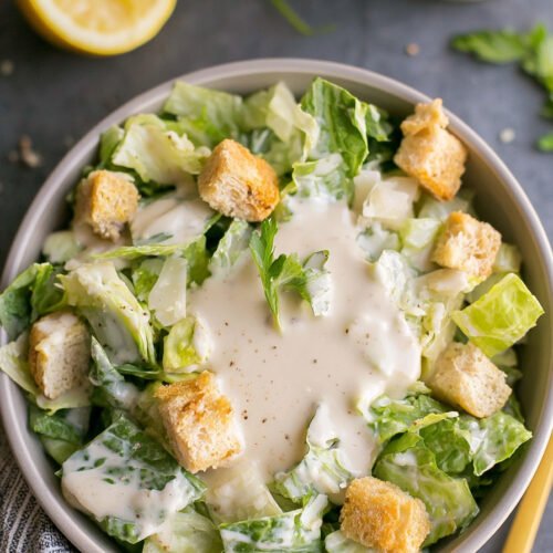 The Best Healthy Caesar Dressing for a Healthy Caesar Salad extra recipe photo